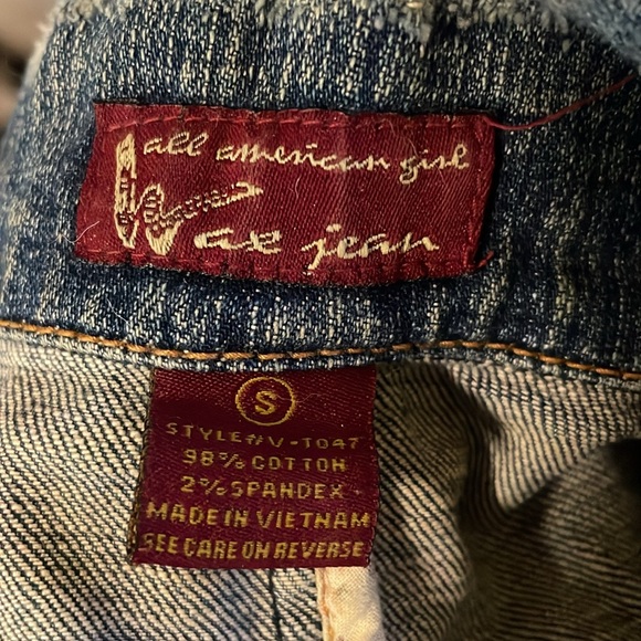 Wax Jean Denim Long Sleeve Jacket/ Blazer with Cinched Pockets - Picture 2 of 2